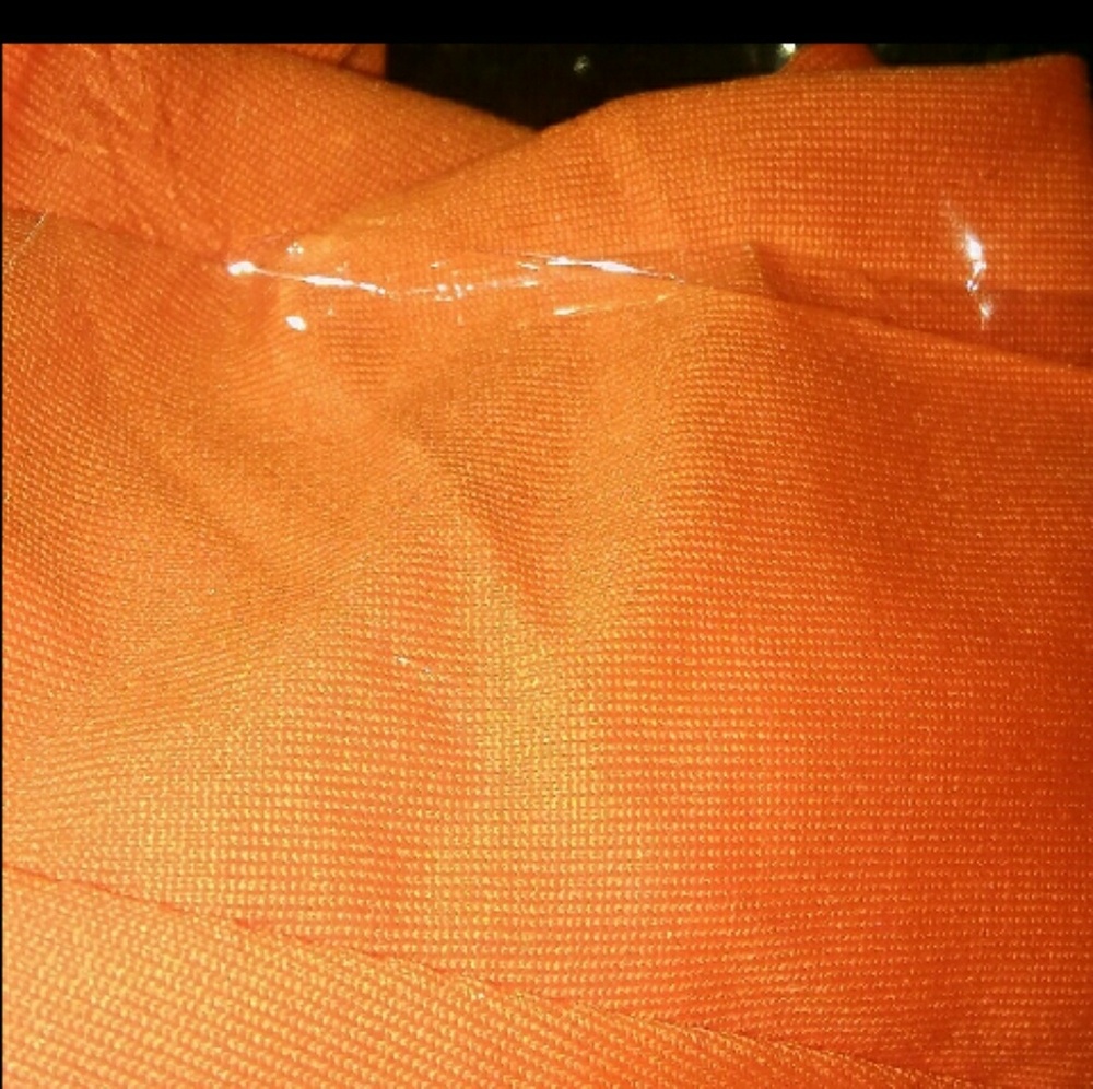 ORANGE SUMMER SLEEVELESS OPEN V-BACK VEST TOP - Picture 4 of 4